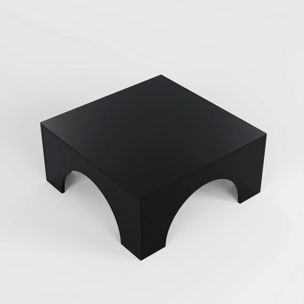 Mesa de Café Collesium - Preta - 80x37x80cm