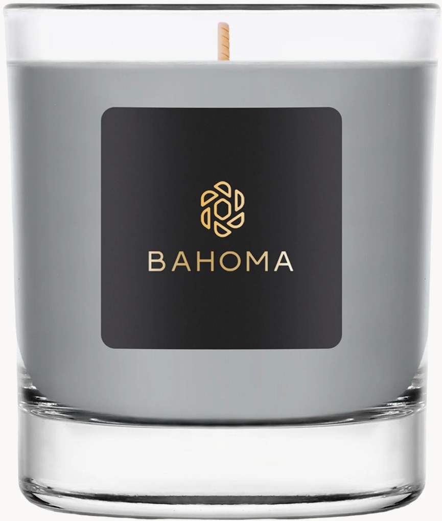 Vela perfumada artesanal Ash (sal marinho, madeira seca)