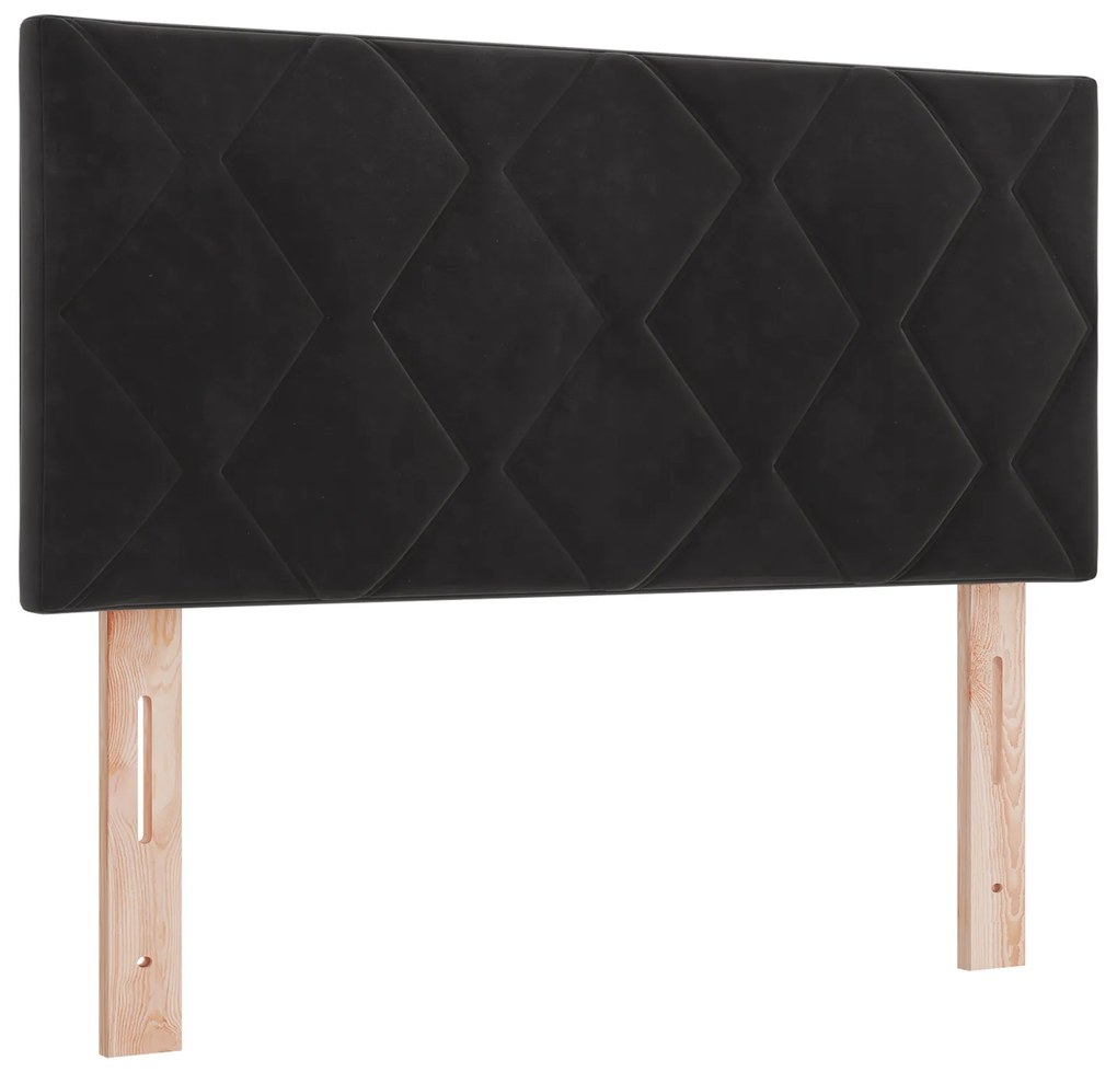 Cama Box Spring com Colchão vidaXL Preta 120x200 cm Veludo