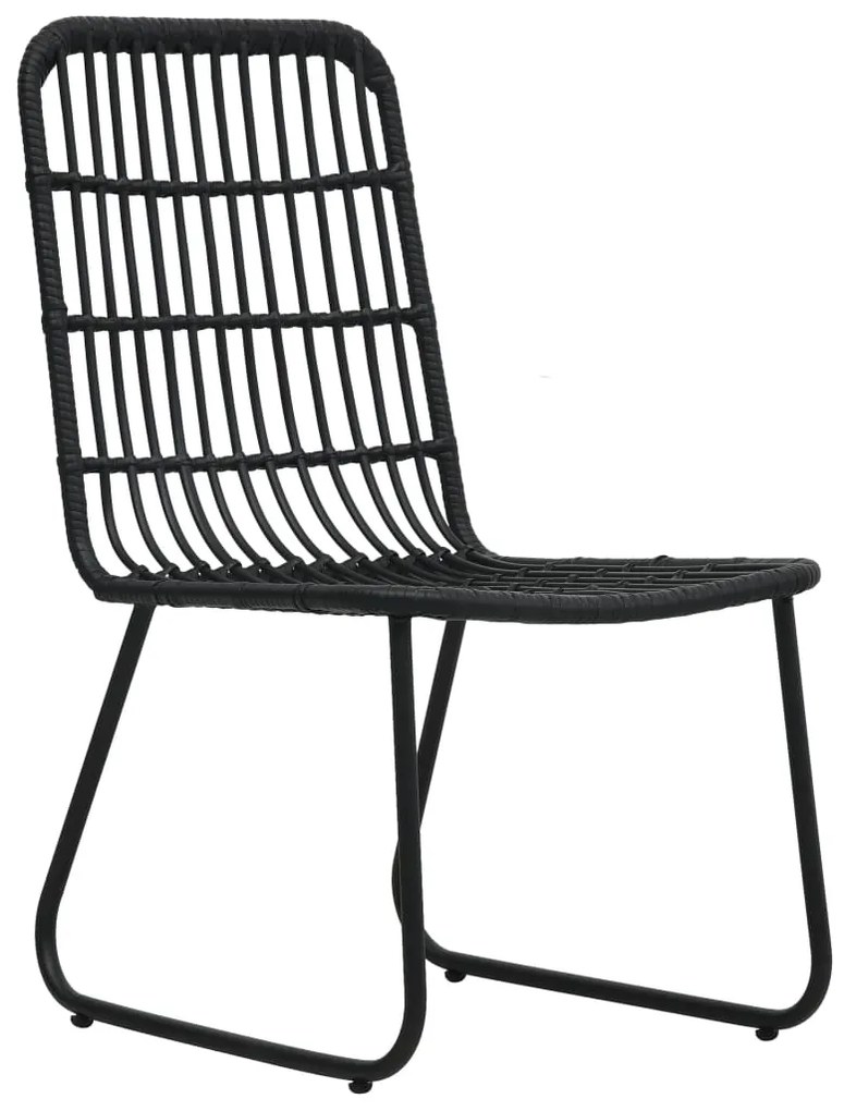 3 pcs conjunto de jantar para jardim vime PE e vidro