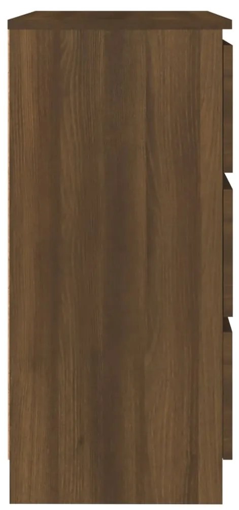 Aparador 60x35x76 cm derivados de madeira carvalho castanho