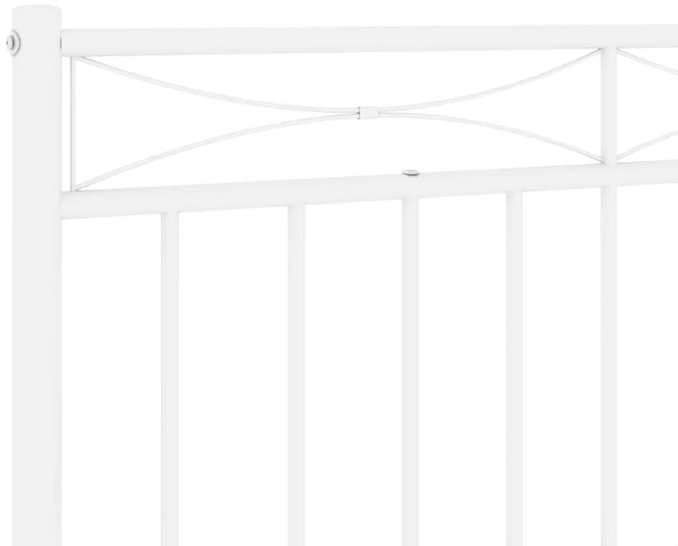 Cabeceira de cama 180 cm metal branco
