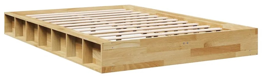 Estrutura de cama sem colchão 120x200 cm madeira de carvalho