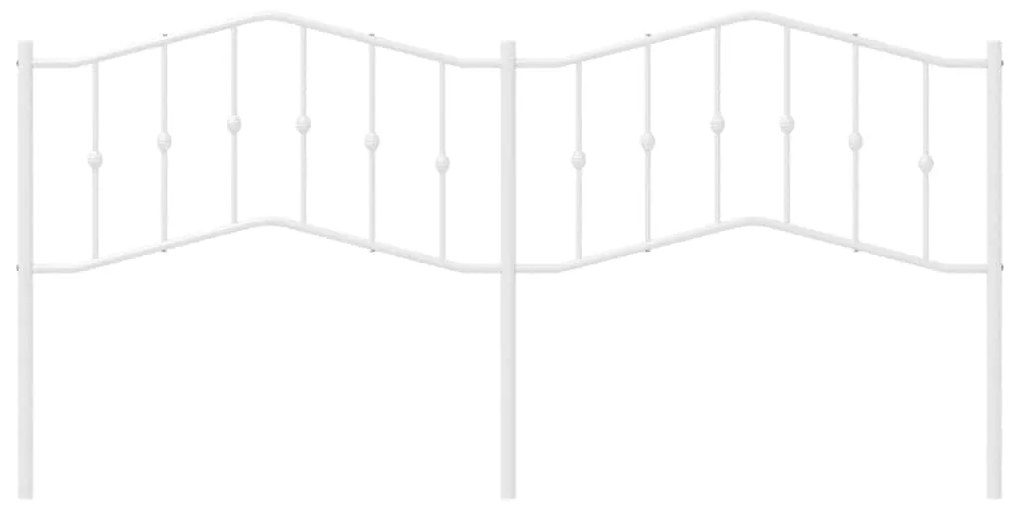 Cabeceira de cama 193 cm metal branco