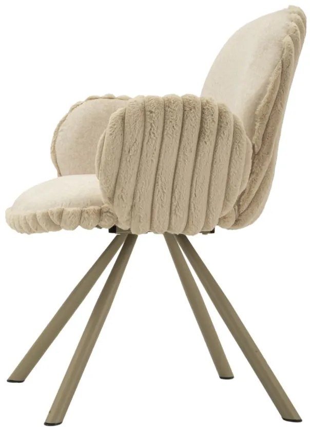 CONJUNTO DE 2 UNIDADES CADEIRAS JANTAR STOCKHOLM -B- 64X68X83 CM (ALTURA DO ASSENTO CM 45) CREME