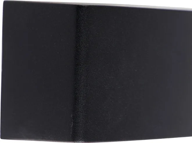 Candeeiro de parede exterior moderno preto IP44 - Latina