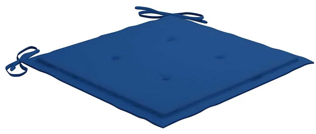 Cadeiras de exterior dobráveis 8pcs c/ almofadões acácia maciça
