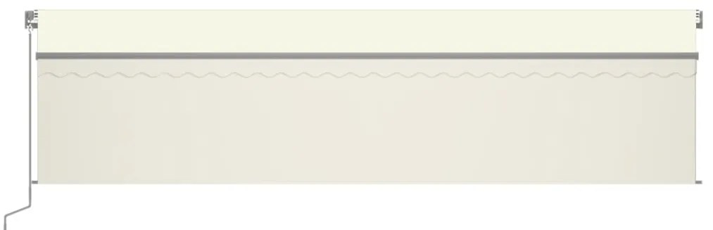 Toldo retrátil manual com estore 6x3 m cor creme