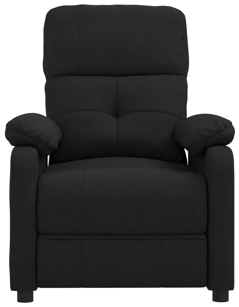 Poltrona de massagens reclinável tecido preto