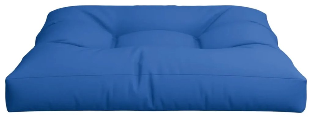 Almofadão para sofá de paletes 70x70x12 cm tecido azul real