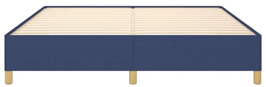 Estrutura de cama sem colchão 180x200 cm tecido azul