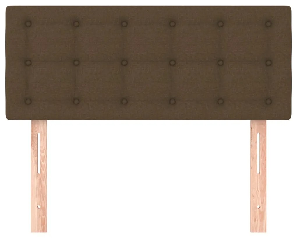 Cabeceira de cama tecido 100x5x78/88 cm castanho