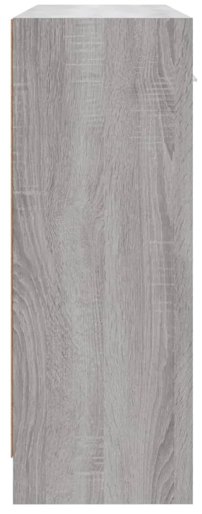 Aparador 91x28x75 cm derivados de madeira cinzento sonoma