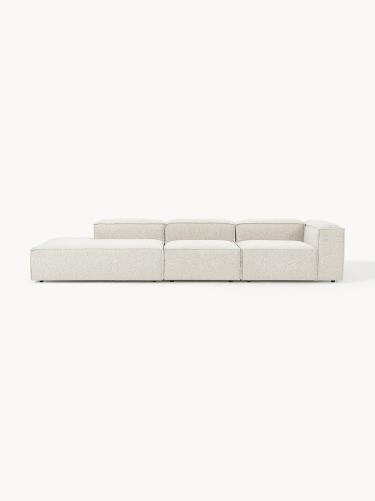Chaise longue modular XL em bouclé Lennon