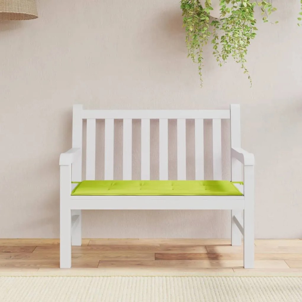 vidaXL Almofadão p/ banco de jardim tecido oxford verde brilhante