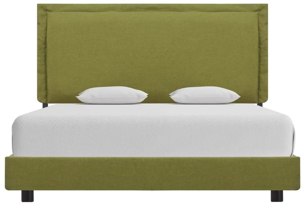 Estrutura de cama 140x200 cm tecido verde