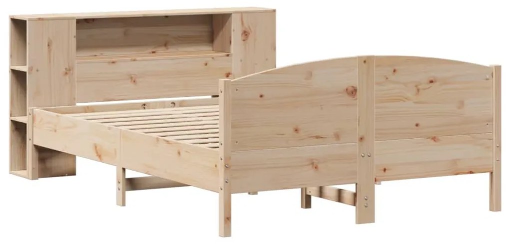 Cama com estante sem colchão 120x190 cm pinho maciço