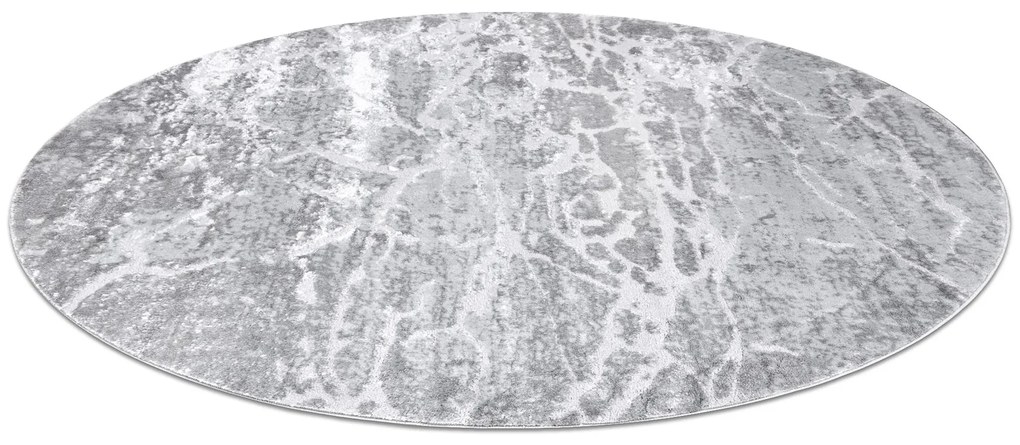 Tapete MEFE moderno Circulo 6182 Concreto - Structural dois níveis de lã cinza cinzento