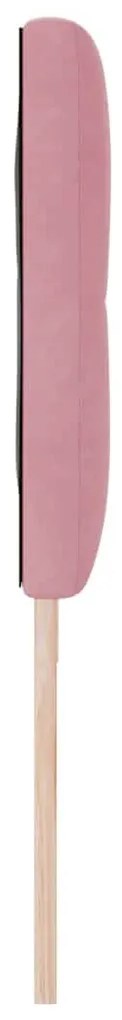 Cabeceira vidaXL Estofada com Botões Rosa 180 cm Veludo