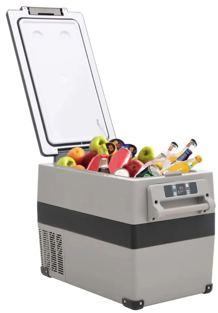 Mala térmica com pega 35 L PP e PE preto e cinzento