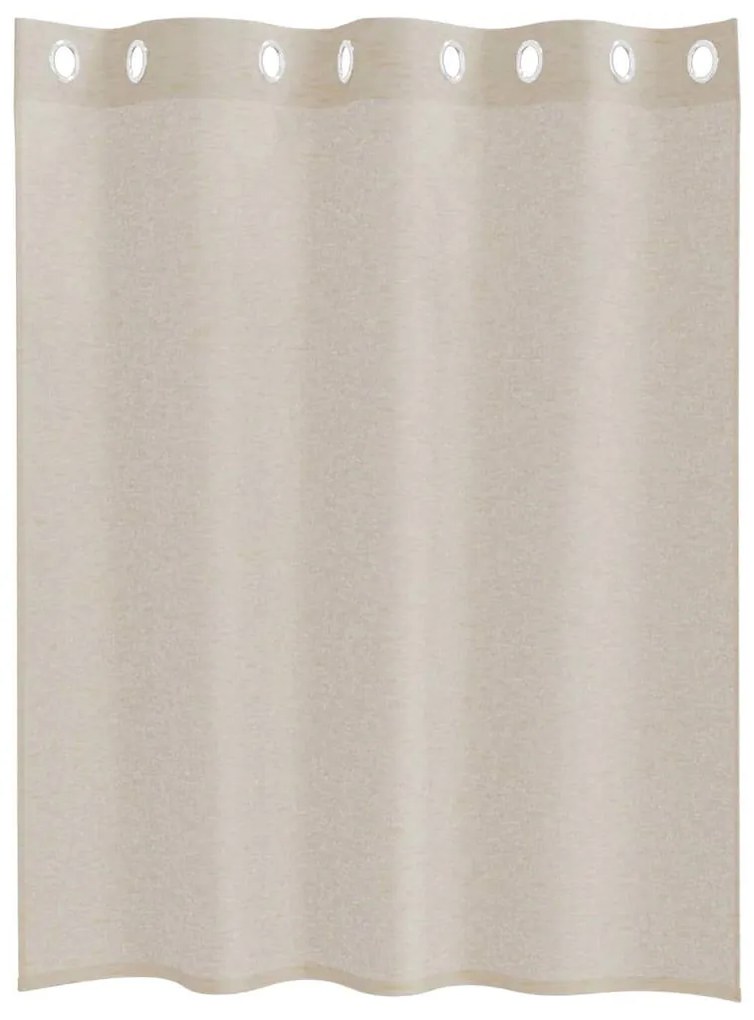 Cortinas com cortinas 2 pcs Areia 140 x 140 cm Poliéster
