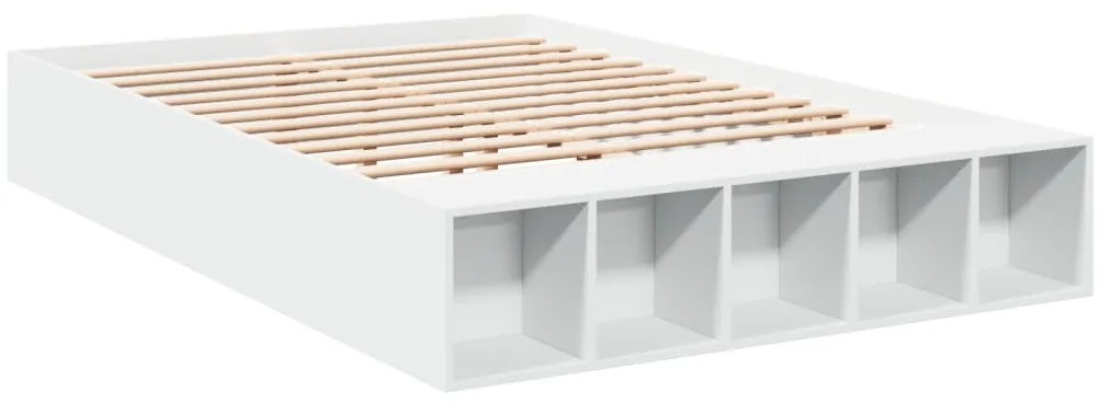 Estrutura de cama 135x190 cm derivados de madeira branco