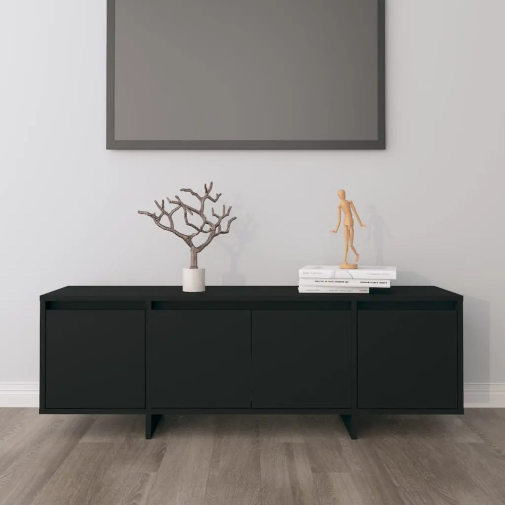 Móvel de TV Endy de 120cm - Preto - Design Moderno