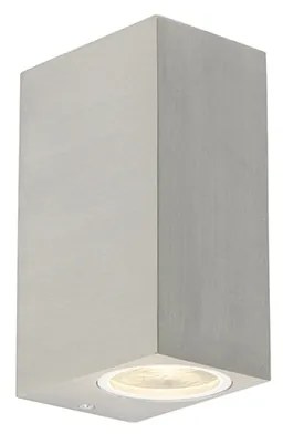 Candeeiro de Parede Moderno Alumínio 2 Luzes IP44 - Baleno