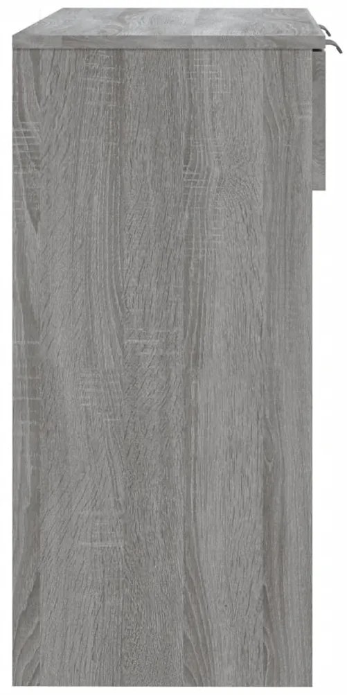 Mesa consola 90x36x75 cm derivados de madeira cinzento sonoma