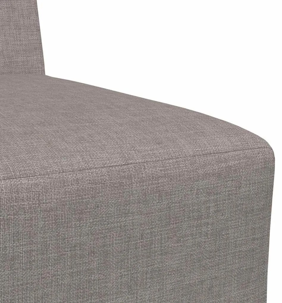 Cadeira de Sofá Cinza Claro 55 cm em Tecido 3 pcs