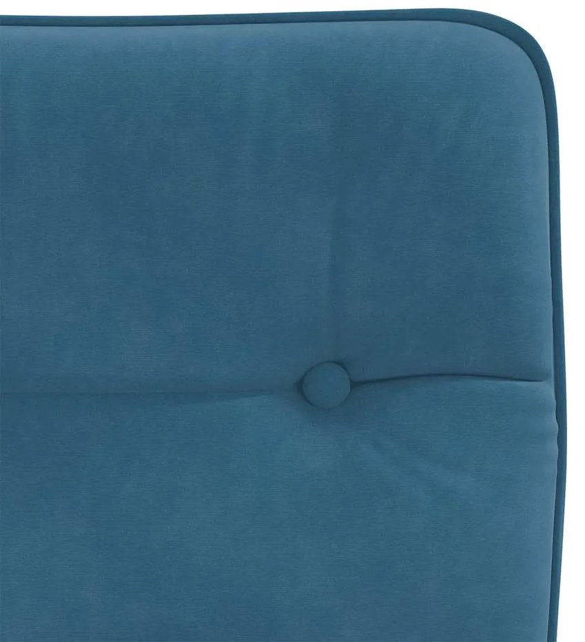 Cadeiras de jantar 4 pcs veludo azul