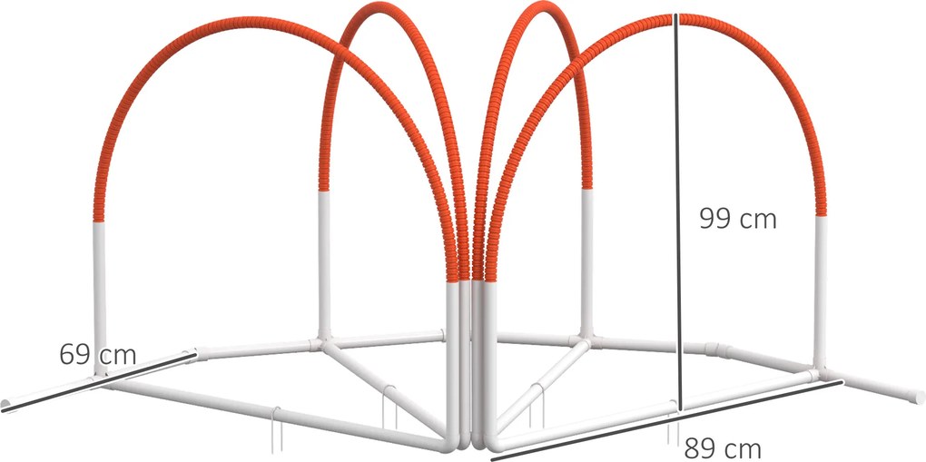 Conjunto de 4 peças de equipamento de agilidade, arcos de treino para cães, obstáculo com saco de transporte
