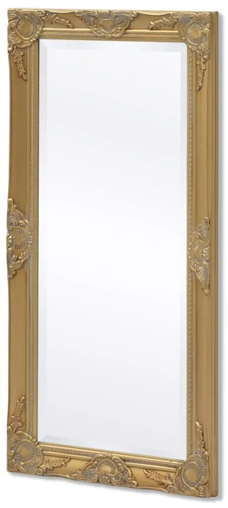 Espelho de parede em estilo barroco, 100x50 cm, dourado