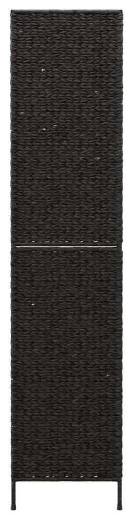 Biombo de 3 painéis 122x180 cm jacinto de água preto