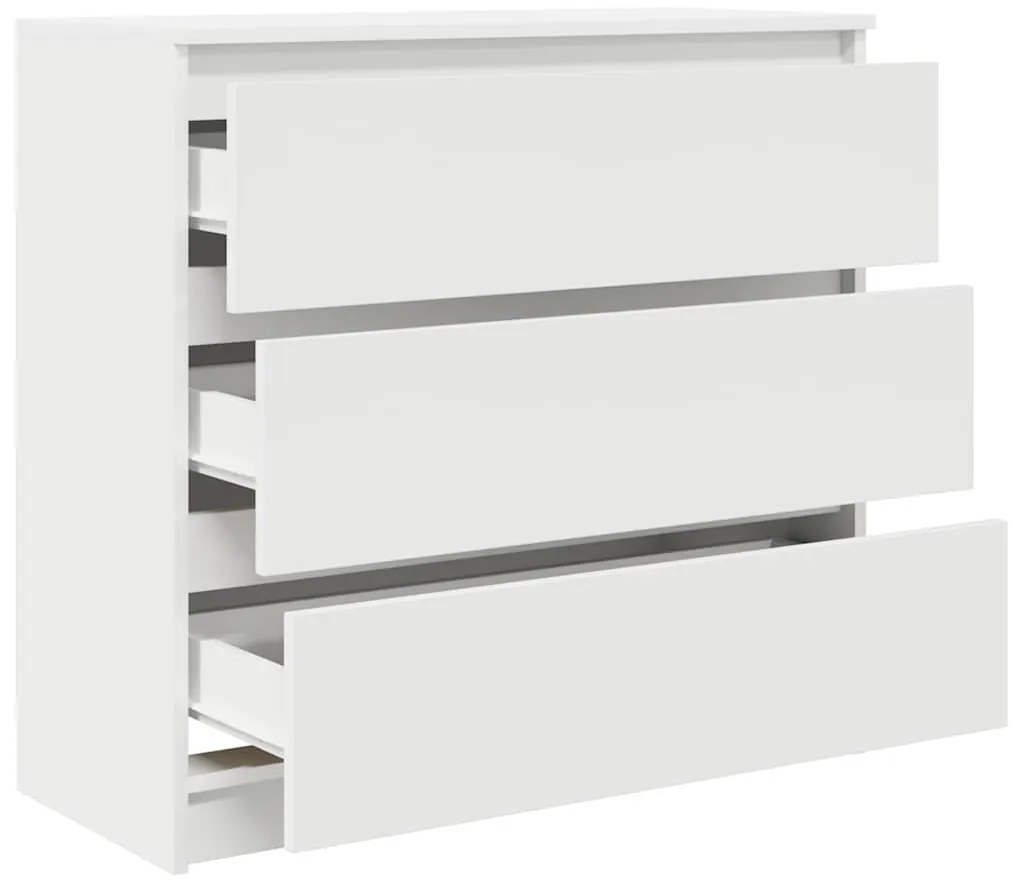 Aparador 80x35x76 cm derivados de madeira branco