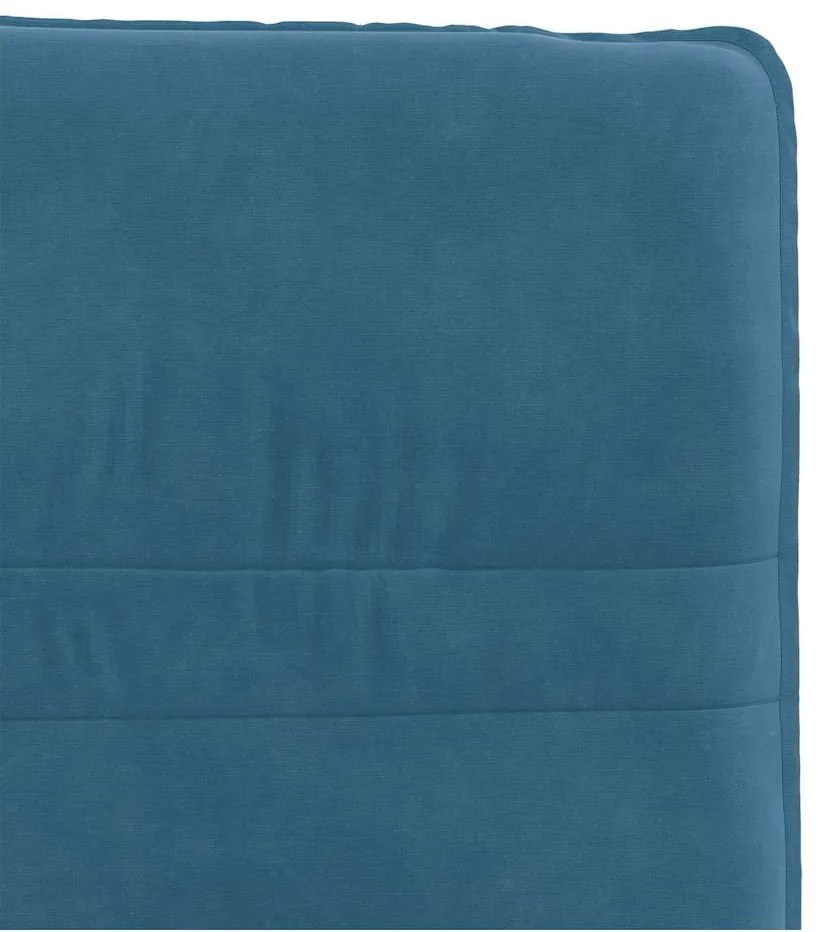 Cadeiras de jantar 4 pcs veludo azul