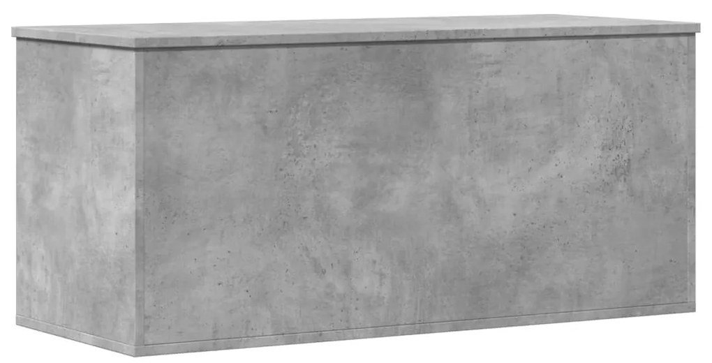 Caixa de arrumação 100x42x46 cm derivados madeira cinza cimento