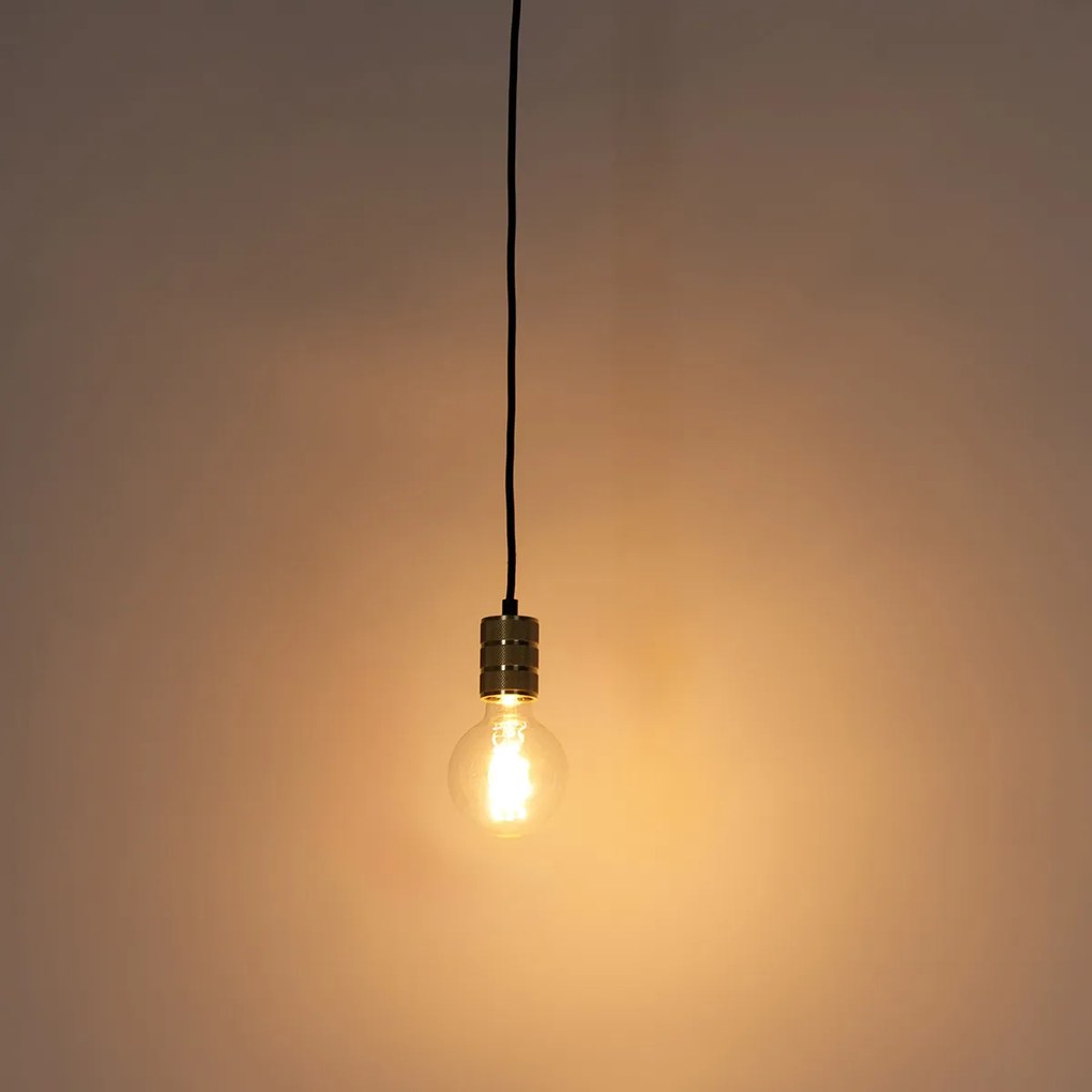 Candeeiro de suspensão com trilho dourado - Cavalux Moderno