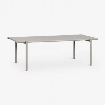 Mesa De Jardim Retangular 235x105 Cm Em Aço Tossa Verde Laurel - Sklum