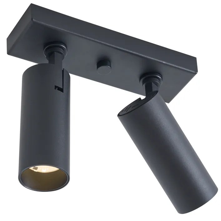 Plafon moderno preto incluindo LED regulável 2 luzes - Tate Moderno