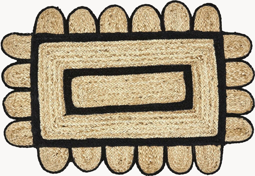Tapete de entrada em juta artesanal Denta