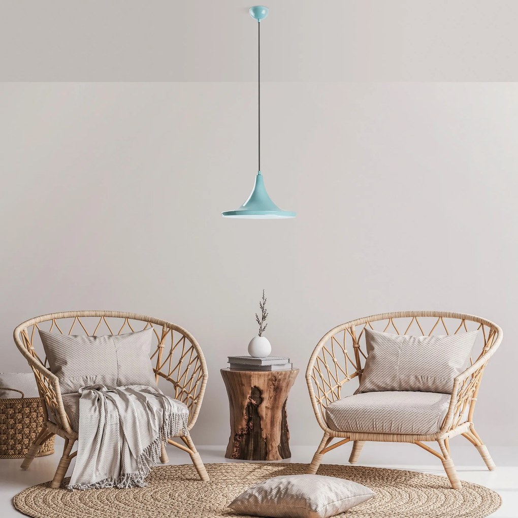 Candeeiro de Teto Tom – Turquesa – Ø30 h:20 cm