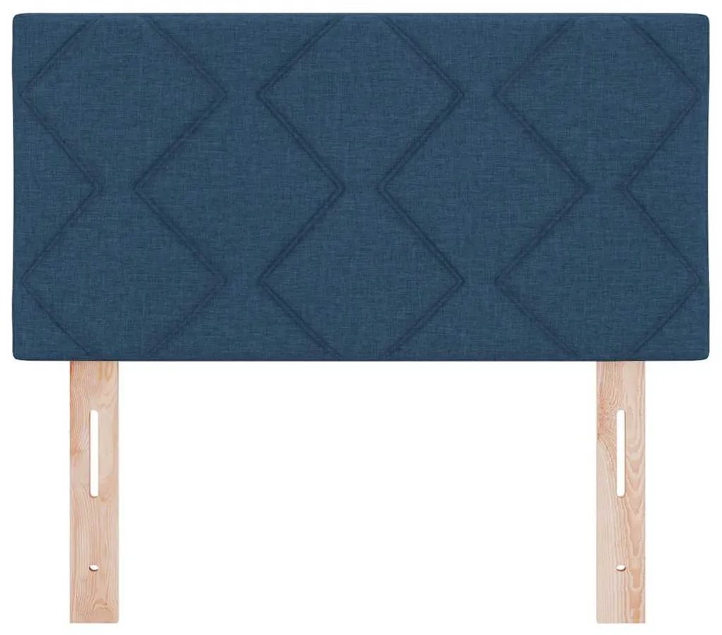 Cabeceira Design de Blocos de Diamante Azul 80 cm