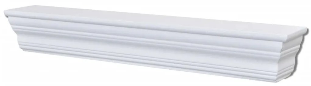 Prateleiras de parede Aaliyah 2 pcs branco