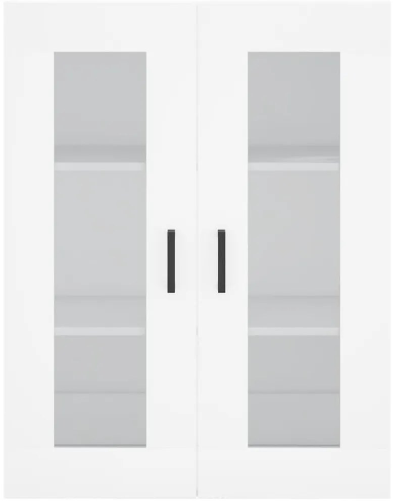 Móveis de parede 2 pcs derivados de madeira branco