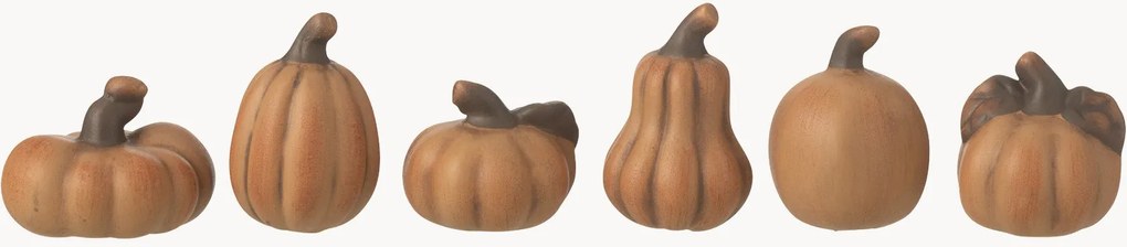 Objetos decorativos Pumpkin, conjunto de 6