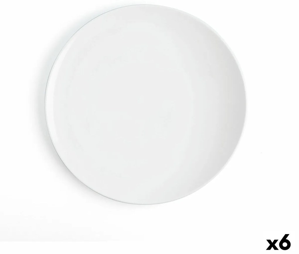 Plat Bord Ariane Coupe Cerâmica Branco (ø 31 cm) (6 Unidades)