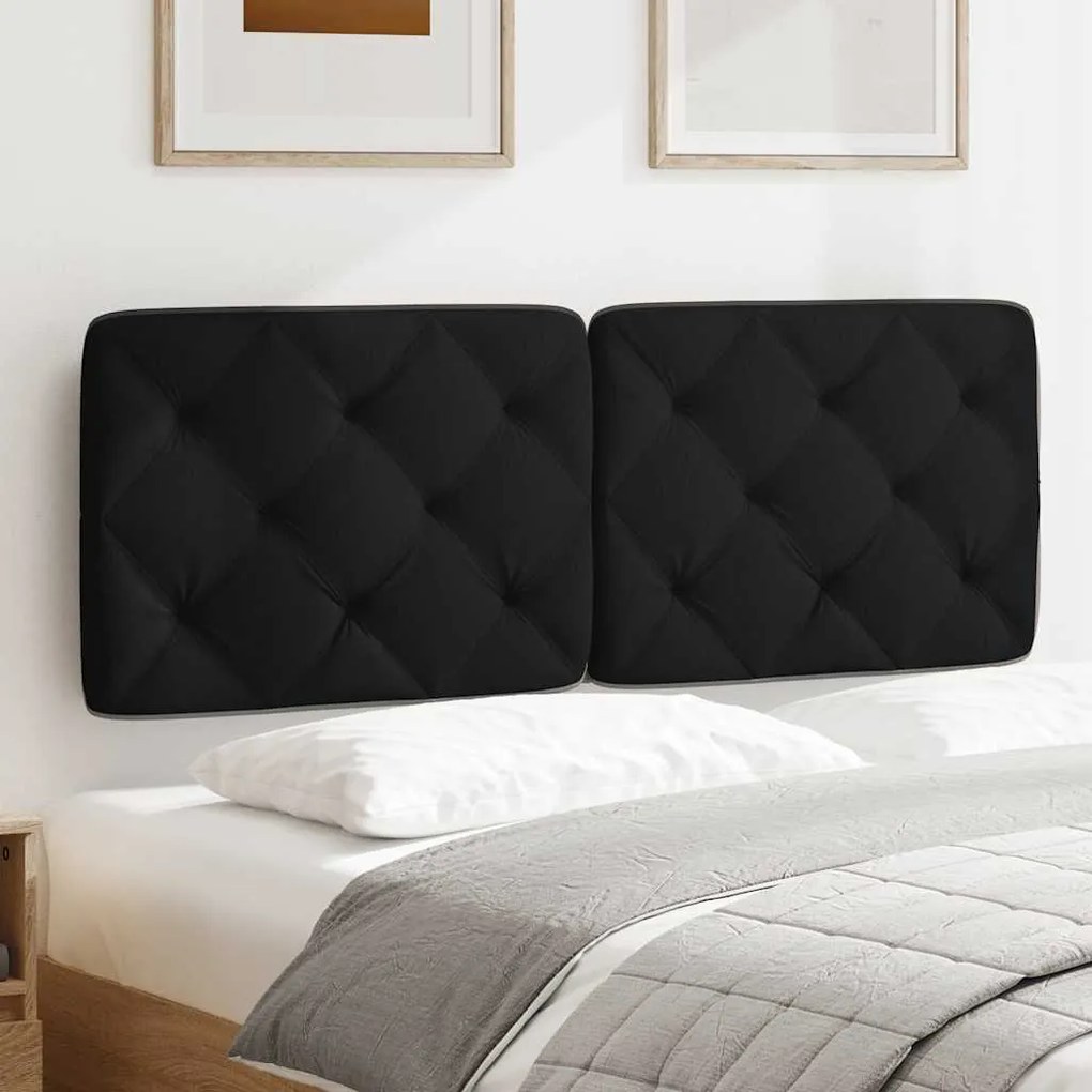 Almofadão de cabeceira 120 cm tecido preto