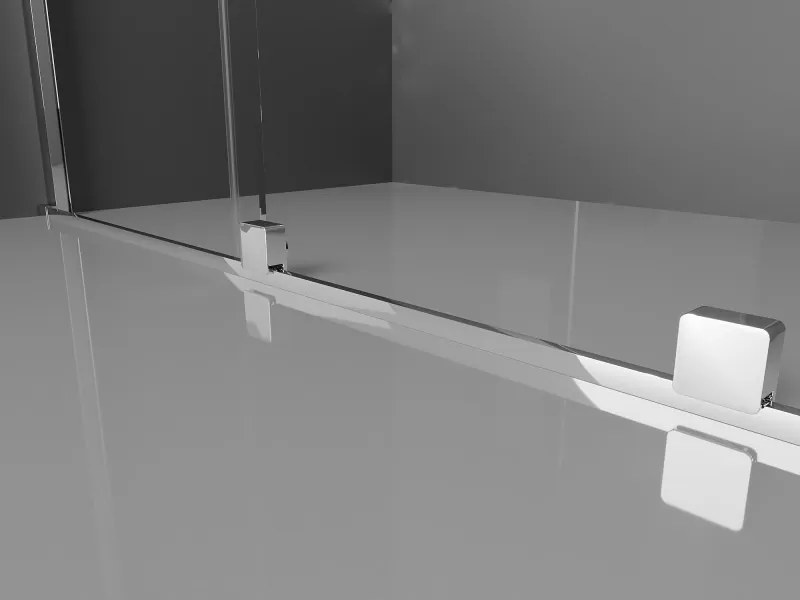 Mexen Velar Duo cabina de duche deslizante 90 x 80 cm, transparente, cromado - 871-090-080-02-01