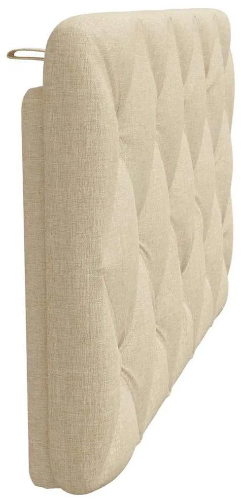 Almofadão de cabeceira 100 cm tecido creme